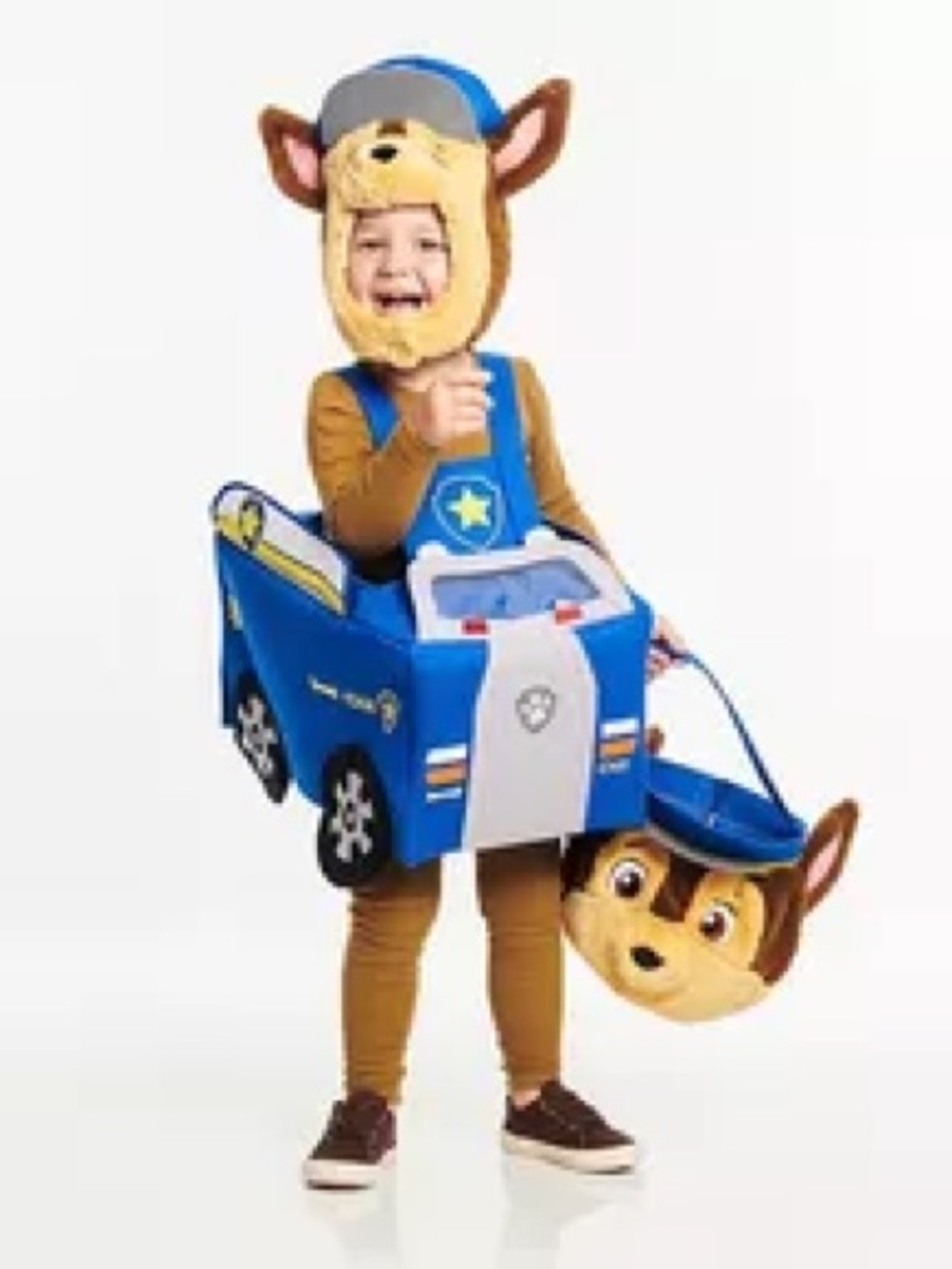 Pottery Barn Kids Blue and Tan Chase Police Pup Costume with Car Tunic